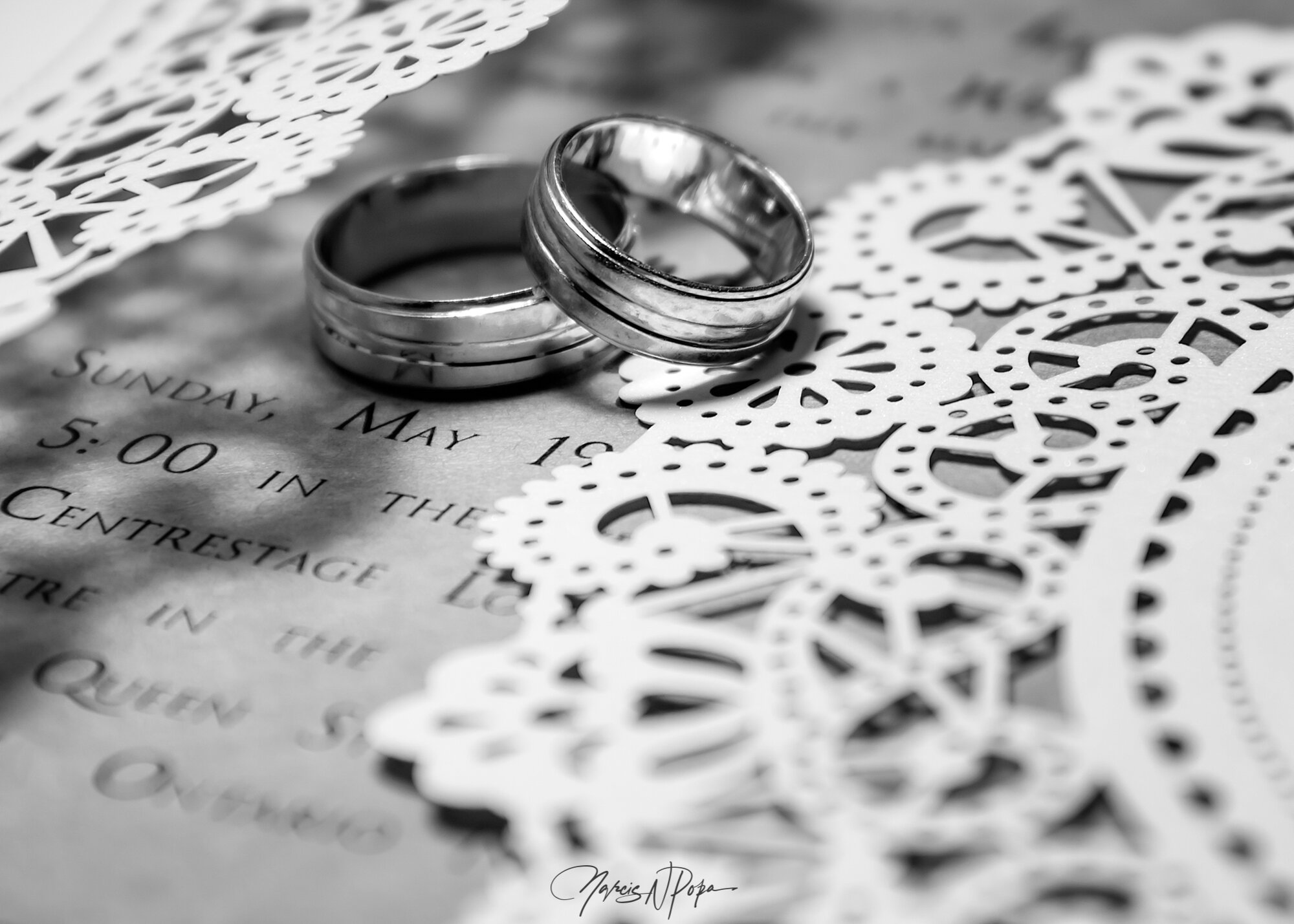 Rings & Invitation — wedding photography in Southern Ontario, Ontario by NN Popa Photography