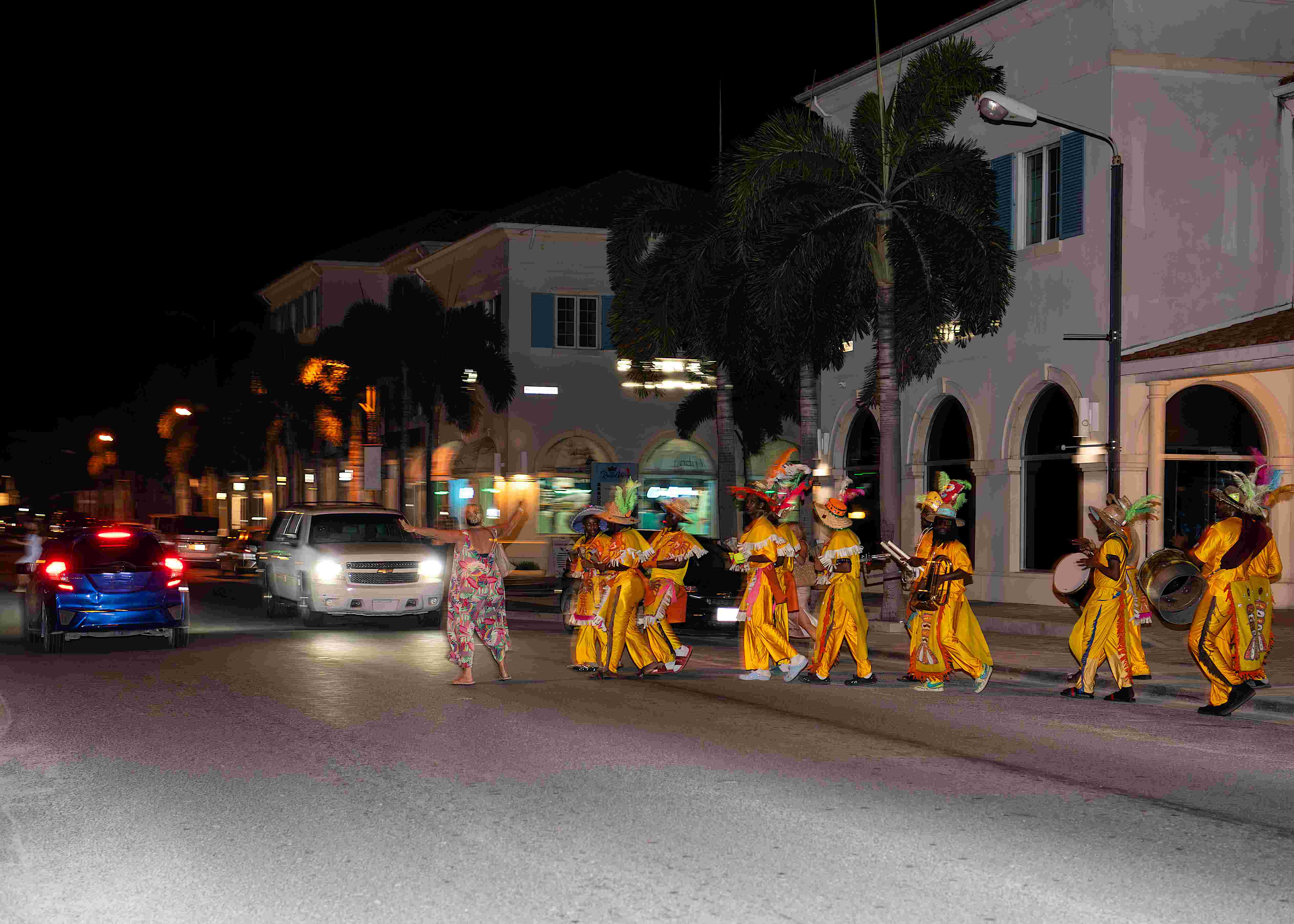 Street performance and destination wedding event in Turks and Caicos — documentary fine art photography by NN Popa