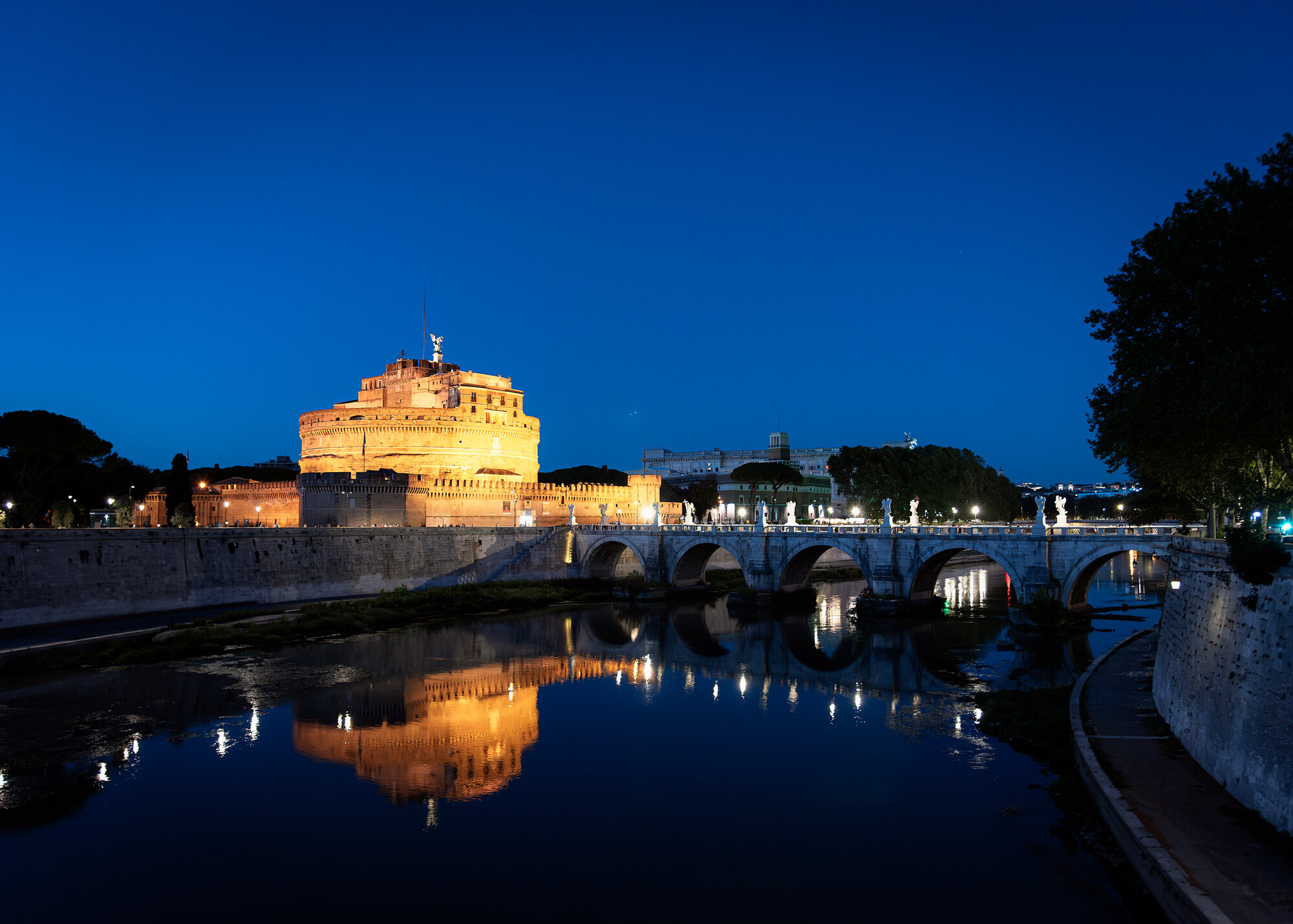 Castel Sant'Angelo along the Tiber River in Rome, Italy — destination photography by NN Popa Photography
